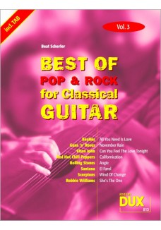 Best of Pop & Rock for Classical Guitar Vol. 3